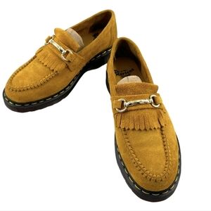 Dr. Martens Mustard Yellow Suede Loafers